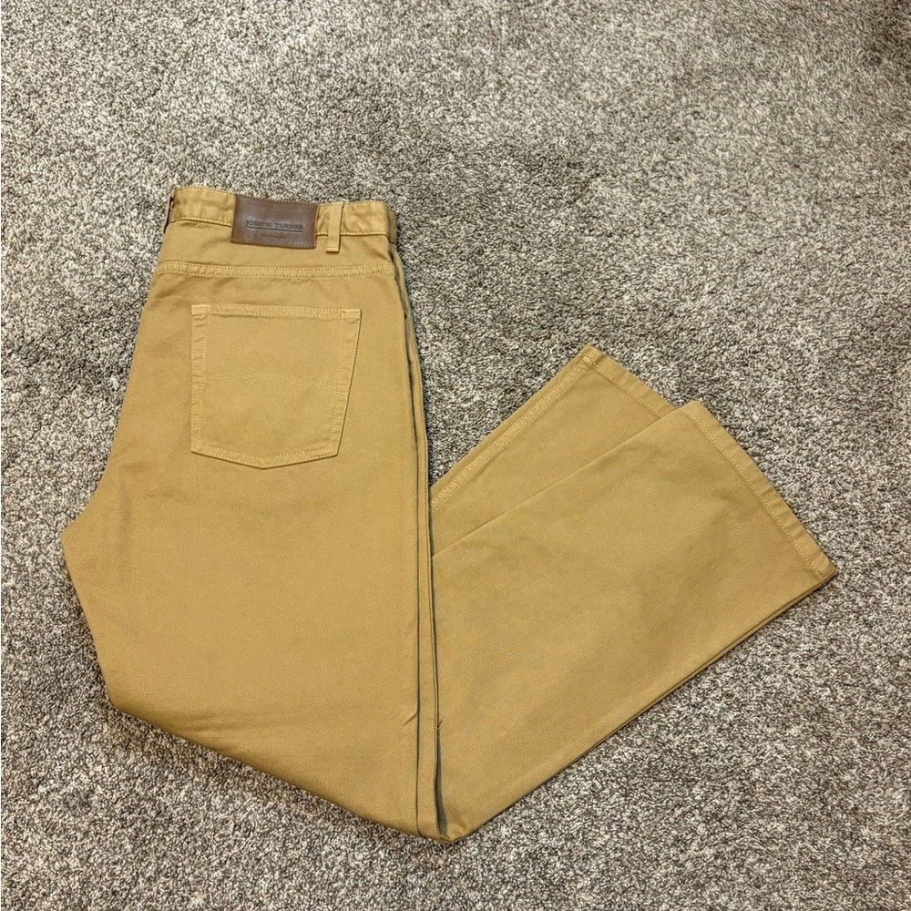 Joseph Turner Yorkshire Beige Color 5 Pocket Straight Fit Jeans 36S Classic